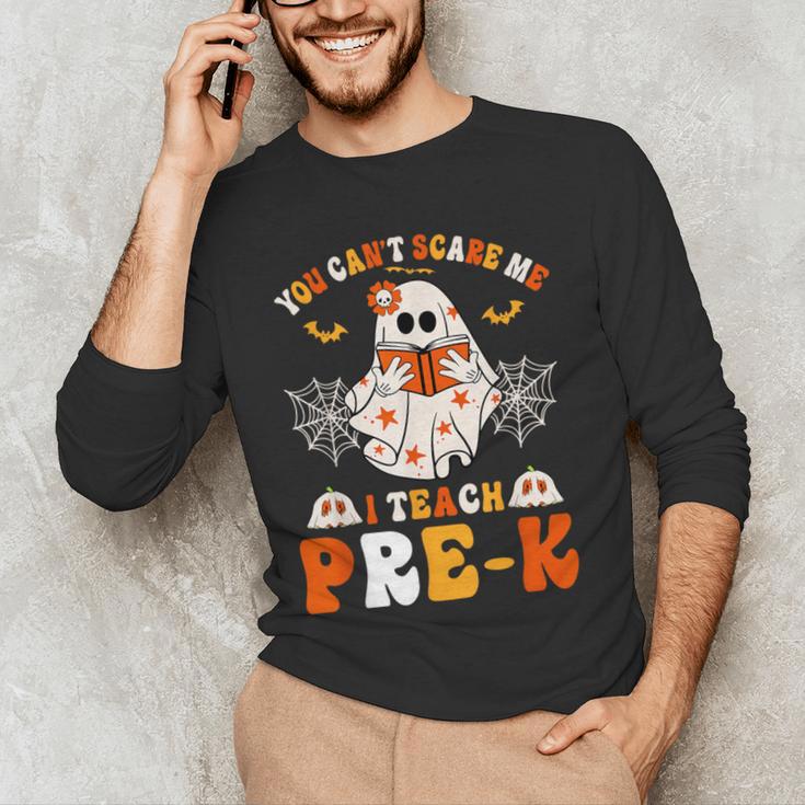 You Cant Scare Me I Teach Pre-K Teacher Halloween Men's Long Sleeve T-Shirt, novelty gifts, funny gifts You Cant Scare Me I Teach Pre-K Teacher Halloween Men's Long Sleeve T-Shirt, novelty gifts, funny gifts