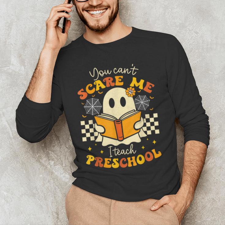 You Can't Scare Me I Teach Preschool Teacher Halloween Ghost Men's Long Sleeve T-Shirt, novelty gifts, funny gifts You Can't Scare Me I Teach Preschool Teacher Halloween Ghost Men's Long Sleeve T-Shirt, novelty gifts, funny gifts