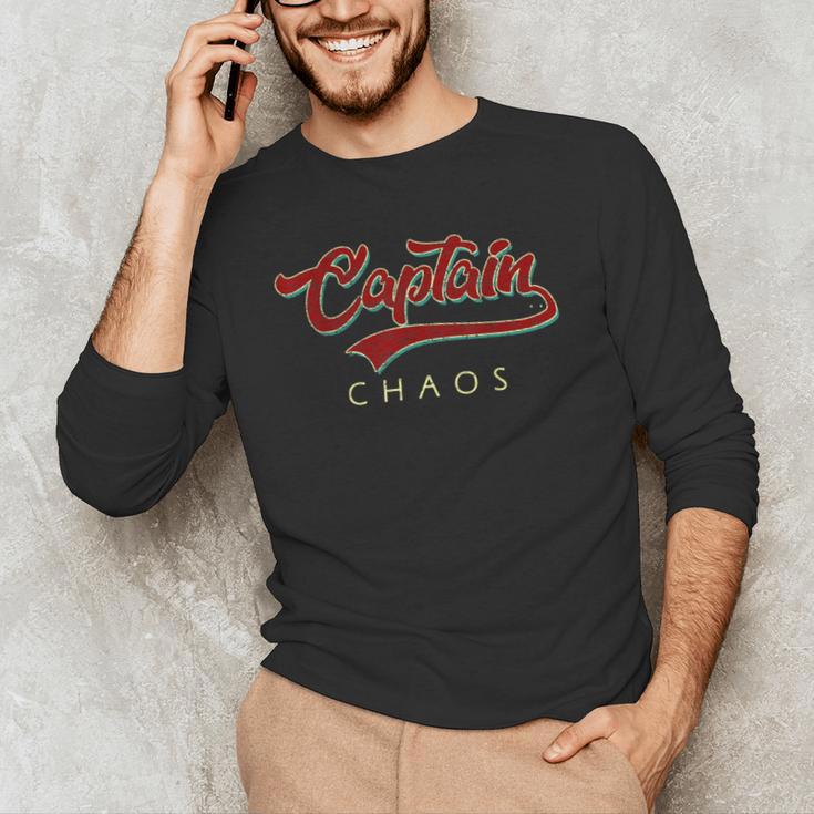 Captain Chaos Shirt For Parent Teacher Or Crazy Child Men's Long Sleeve T-Shirt, novelty gifts, funny gifts Captain Chaos Shirt For Parent Teacher Or Crazy Child Men's Long Sleeve T-Shirt, novelty gifts, funny gifts
