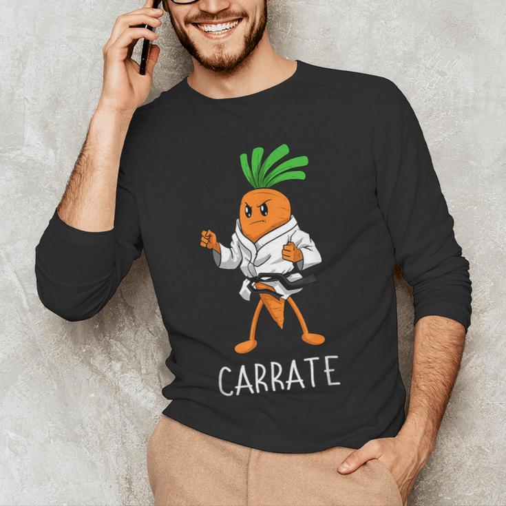 Carrate Karate Carrot Student Teacher Trainee Trainor Men's Long Sleeve T-Shirt, novelty gifts, funny gifts Carrate Karate Carrot Student Teacher Trainee Trainor Men's Long Sleeve T-Shirt, novelty gifts, funny gifts