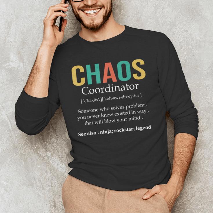 Chaos Coordinator Teacher Coworker Boss Appreciation Men's Long Sleeve T-Shirt, novelty gifts, funny gifts Chaos Coordinator Teacher Coworker Boss Appreciation Men's Long Sleeve T-Shirt, novelty gifts, funny gifts