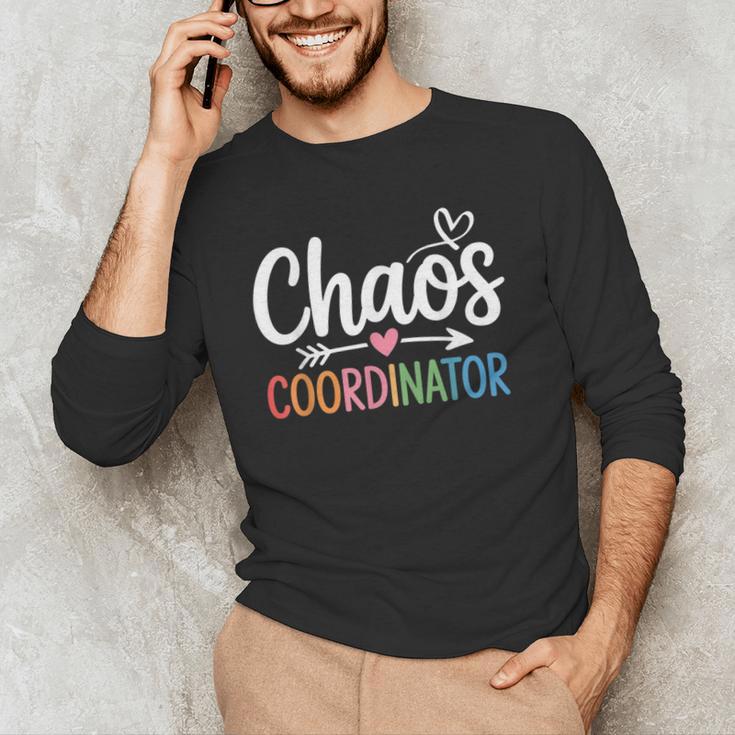 Chaos Coordinator Teacher Student Back To School 2025 Men's Long Sleeve T-Shirt, novelty gifts, funny gifts Chaos Coordinator Teacher Student Back To School 2025 Men's Long Sleeve T-Shirt, novelty gifts, funny gifts