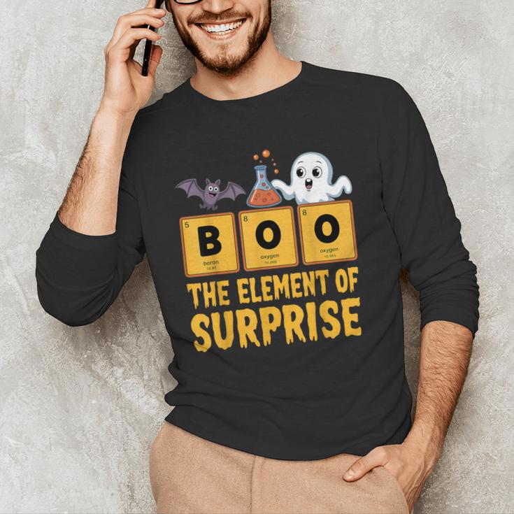 Chemistry Boo The Element Of Surprise Science Teacher Men's Long Sleeve T-Shirt, novelty gifts, funny gifts Chemistry Boo The Element Of Surprise Science Teacher Men's Long Sleeve T-Shirt, novelty gifts, funny gifts