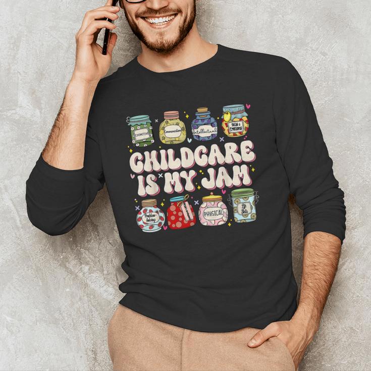 Childcare Is My Jam Child Care Teacher School Psychologist Men's Long Sleeve T-Shirt, novelty gifts, funny gifts Childcare Is My Jam Child Care Teacher School Psychologist Men's Long Sleeve T-Shirt, novelty gifts, funny gifts
