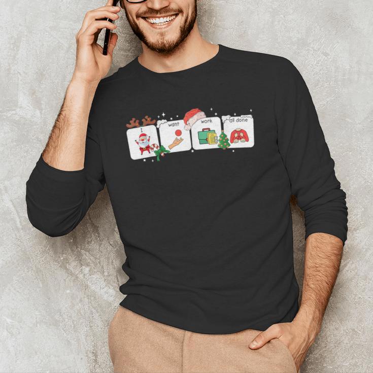 Christmas Santa Special Education SPED Teacher Xmas PJ Men's Long Sleeve T-Shirt, novelty gifts, funny gifts Christmas Santa Special Education SPED Teacher Xmas PJ Men's Long Sleeve T-Shirt, novelty gifts, funny gifts