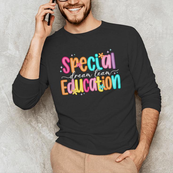 Color Special Education Squad Groovy Dream Team SPED Teacher Men's Long Sleeve T-Shirt, novelty gifts, funny gifts Color Special Education Squad Groovy Dream Team SPED Teacher Men's Long Sleeve T-Shirt, novelty gifts, funny gifts