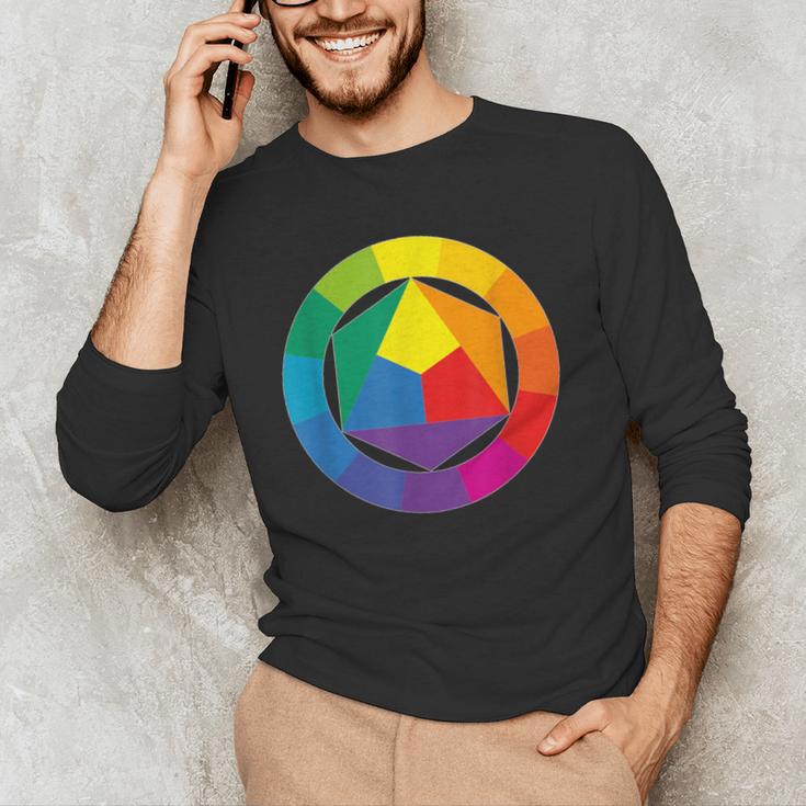 Color Wheel Palette Shirt Artist Painter Art Teacher Tshirt Men's Long Sleeve T-Shirt, novelty gifts, funny gifts Color Wheel Palette Shirt Artist Painter Art Teacher Tshirt Men's Long Sleeve T-Shirt, novelty gifts, funny gifts
