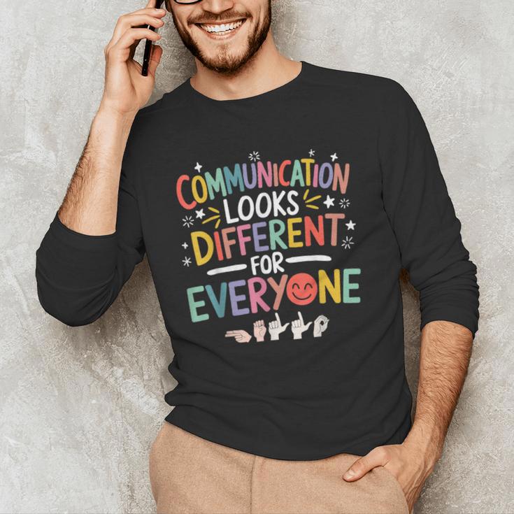 Communication ASL Teacher Deaf People ASL Interpreter Men's Long Sleeve T-Shirt, novelty gifts, funny gifts Communication ASL Teacher Deaf People ASL Interpreter Men's Long Sleeve T-Shirt, novelty gifts, funny gifts