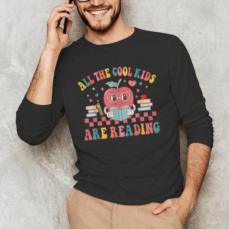All The Cool Kids Are Reading Book Reading Teacher School Men's Long Sleeve T-Shirt, novelty gifts, funny gifts All The Cool Kids Are Reading Book Reading Teacher School Men's Long Sleeve T-Shirt, novelty gifts, funny gifts