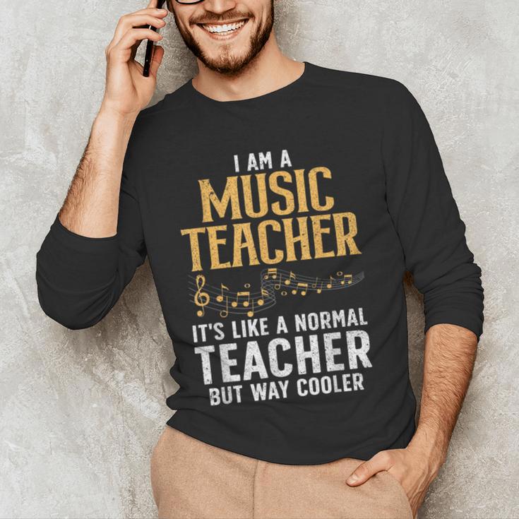 Cool Music Teacher Art For Men Women School Orchestra Coach Men's Long Sleeve T-Shirt, novelty gifts, funny gifts