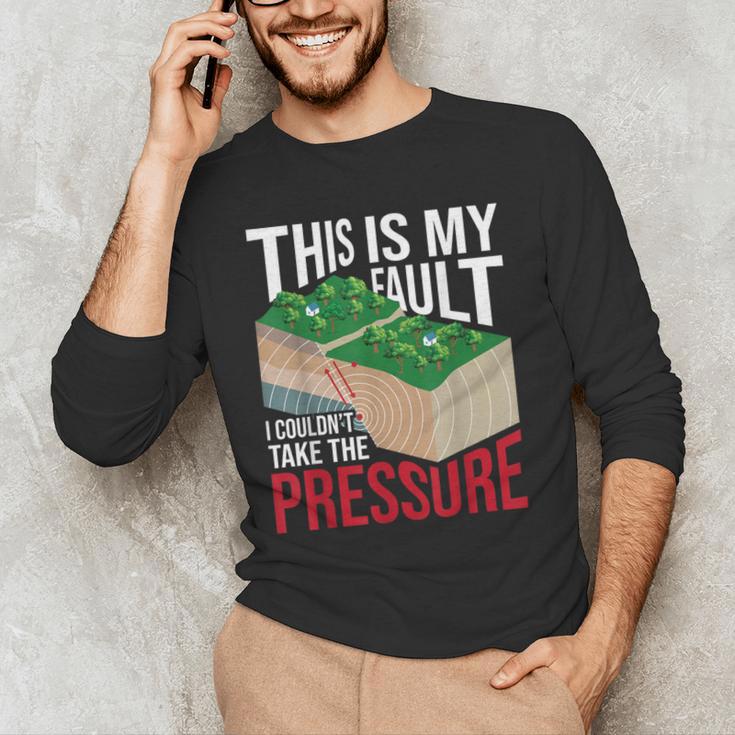 Couldn't Take The Pressure Geology Earth Science Teacher Men's Long Sleeve T-Shirt, novelty gifts, funny gifts Couldn't Take The Pressure Geology Earth Science Teacher Men's Long Sleeve T-Shirt, novelty gifts, funny gifts