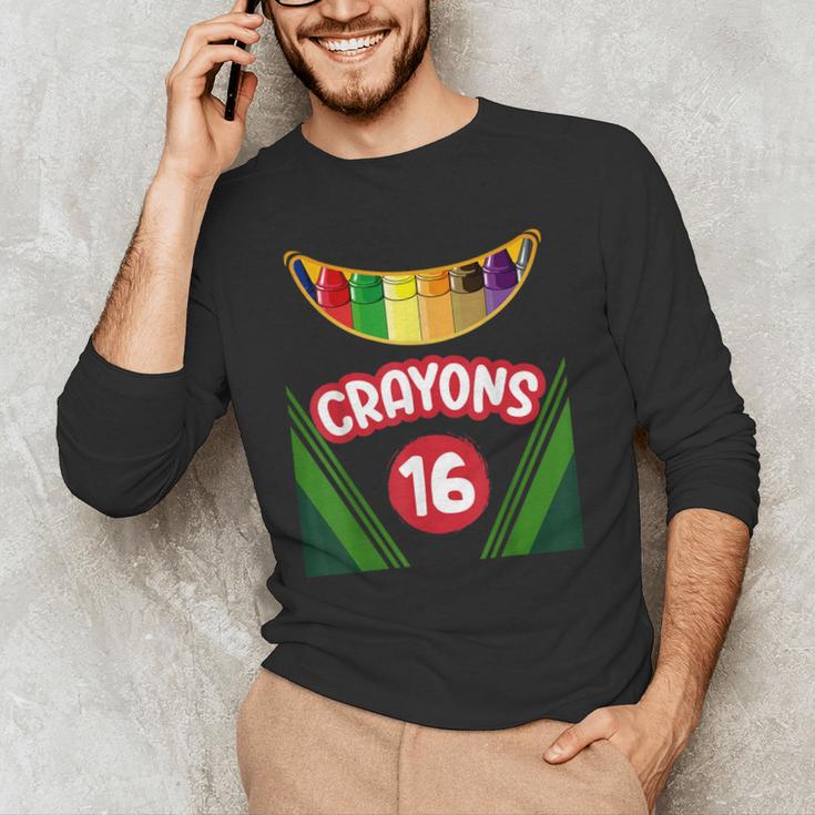 Crayon Box Fun Teacher Student Crayon Squad Halloween 2023 Men's Long Sleeve T-Shirt, novelty gifts, funny gifts Crayon Box Fun Teacher Student Crayon Squad Halloween 2023 Men's Long Sleeve T-Shirt, novelty gifts, funny gifts
