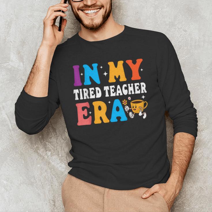 Cute Coffee Glass Face Happy Day In My Tired Teacher ERA For Men Women Men's Long Sleeve T-Shirt, novelty gifts, funny gifts Cute Coffee Glass Face Happy Day In My Tired Teacher ERA For Men Women Men's Long Sleeve T-Shirt, novelty gifts, funny gifts