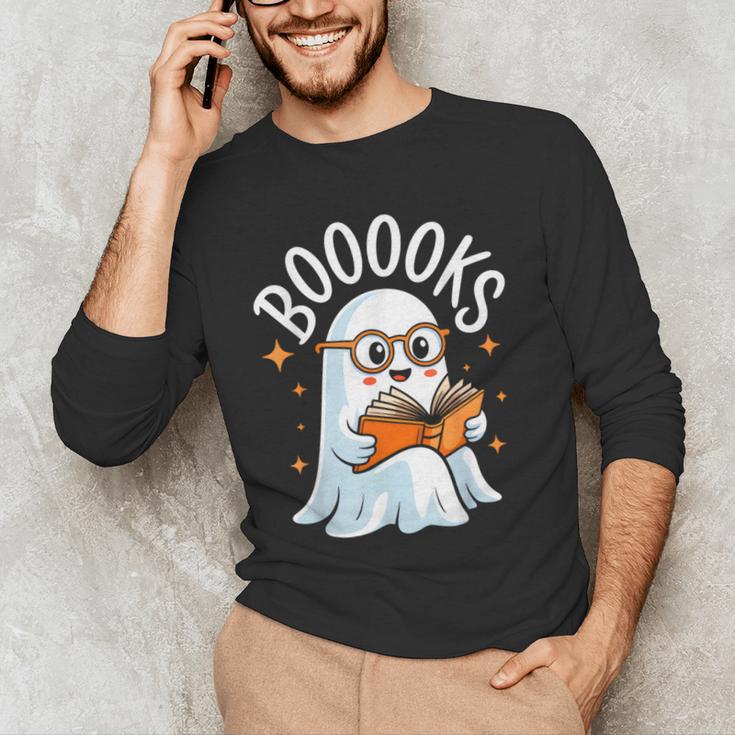 Cute Ghost Reading Book Librarian Teacher Halloween Costume Men's Long Sleeve T-Shirt, novelty gifts, funny gifts Cute Ghost Reading Book Librarian Teacher Halloween Costume Men's Long Sleeve T-Shirt, novelty gifts, funny gifts