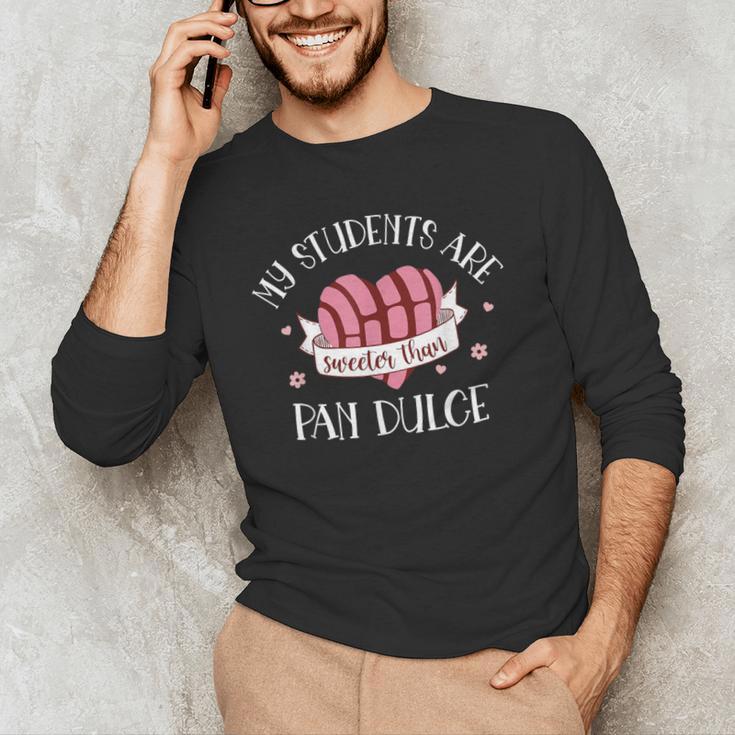 Cute Spanish Teacher Dual Language Bilingual Teacher Men Women Men's Long Sleeve T-Shirt, novelty gifts, funny gifts