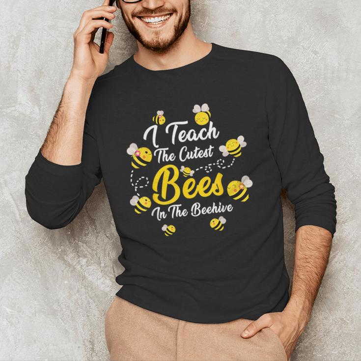 Cute I Teach The Cutest Bees In The Beehive Teacher's Day For Men Women Kids Men's Long Sleeve T-Shirt, novelty gifts, funny gifts Cute I Teach The Cutest Bees In The Beehive Teacher's Day For Men Women Kids Men's Long Sleeve T-Shirt, novelty gifts, funny gifts