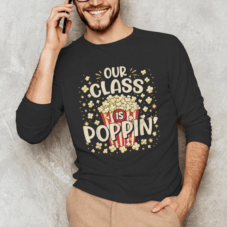 Cute Teacher Popcorn Day Men's Long Sleeve T-Shirt, novelty gifts, funny gifts Cute Teacher Popcorn Day Men's Long Sleeve T-Shirt, novelty gifts, funny gifts