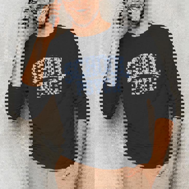 Cute Wildflower School Psych Teacher School Psychologist Men&#x27;s Long Sleeve T-Shirt, novelty gifts, funny gifts