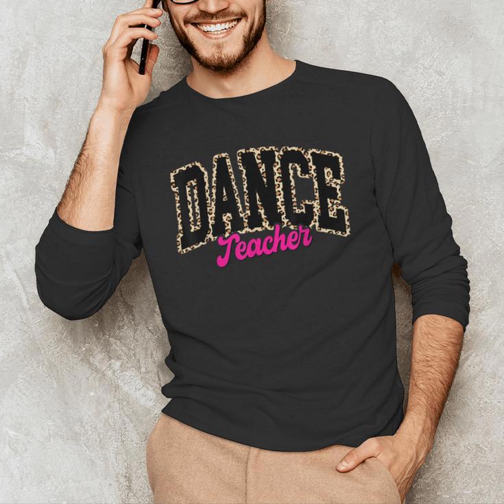 Dance Teacher Leopard Dancing Life Girls Women Dancer Men's Long Sleeve T-Shirt, novelty gifts, funny gifts Dance Teacher Leopard Dancing Life Girls Women Dancer Men's Long Sleeve T-Shirt, novelty gifts, funny gifts