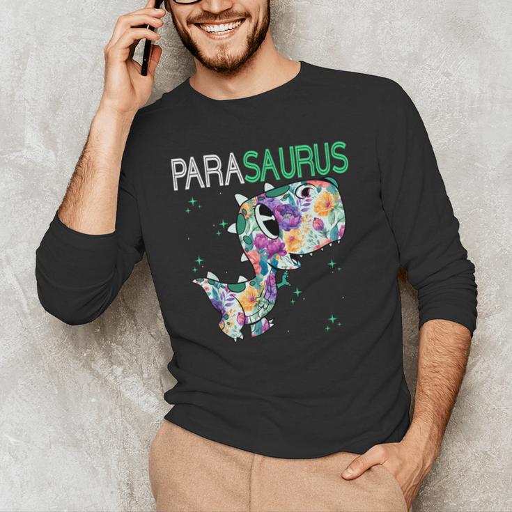 Dino Para Professional Teacher Collection T-Rex Dinosaur Paraeducator Assistant Teacher Men's Long Sleeve T-Shirt, novelty gifts, funny gifts Dino Para Professional Teacher Collection T-Rex Dinosaur Paraeducator Assistant Teacher Men's Long Sleeve T-Shirt, novelty gifts, funny gifts