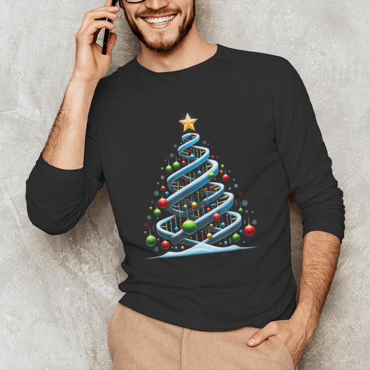 DNA Helix Christmas Tree Scientist Biology Science Teacher Men's Long Sleeve T-Shirt, novelty gifts, funny gifts DNA Helix Christmas Tree Scientist Biology Science Teacher Men's Long Sleeve T-Shirt, novelty gifts, funny gifts