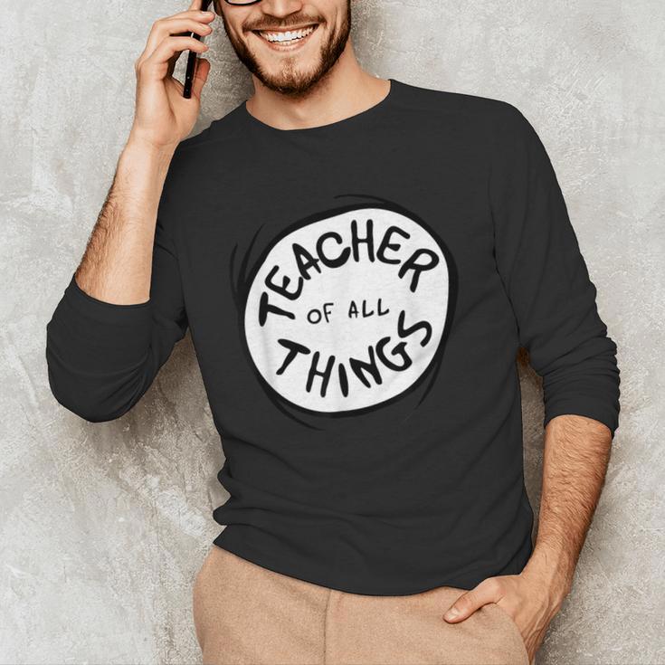 Dr Seuss Teacher Of All Things Red Emblem Men's Long Sleeve T-Shirt, novelty gifts, funny gifts Dr Seuss Teacher Of All Things Red Emblem Men's Long Sleeve T-Shirt, novelty gifts, funny gifts