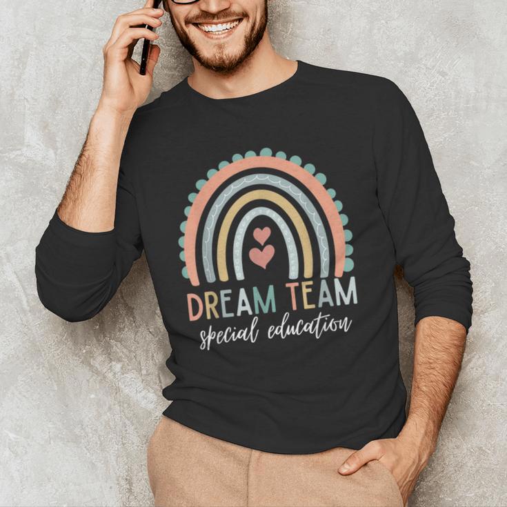 Dream Team Special Education Teacher ED SPED Squad Rainbow Men's Long Sleeve T-Shirt, novelty gifts, funny gifts Dream Team Special Education Teacher ED SPED Squad Rainbow Men's Long Sleeve T-Shirt, novelty gifts, funny gifts
