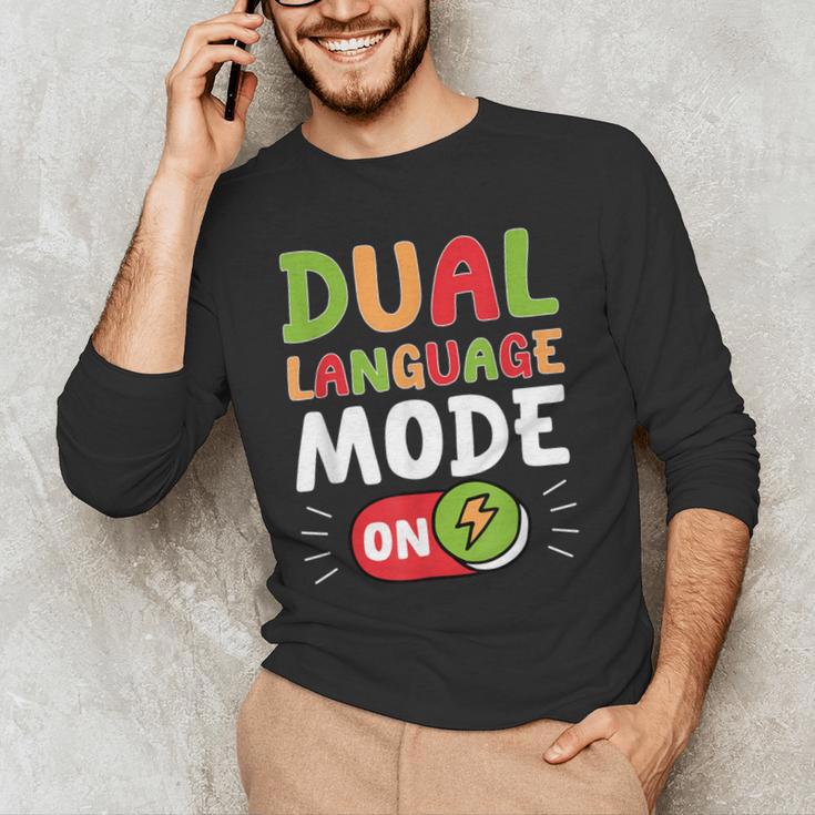 Dual Language Teacher Bilingual Teacher Men's Long Sleeve T-Shirt, novelty gifts, funny gifts Dual Language Teacher Bilingual Teacher Men's Long Sleeve T-Shirt, novelty gifts, funny gifts