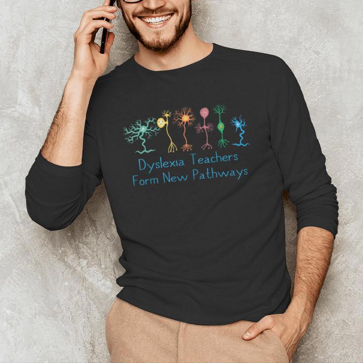 Dyslexia Teachers Form New Pathways Awareness Men's Long Sleeve T-Shirt, novelty gifts, funny gifts Dyslexia Teachers Form New Pathways Awareness Men's Long Sleeve T-Shirt, novelty gifts, funny gifts