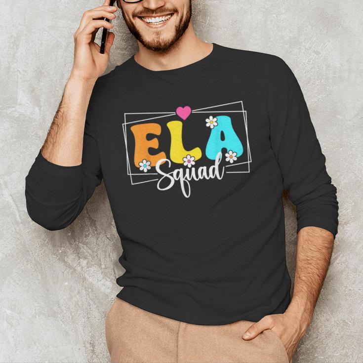 ELA Squad Teacher Back To School English Language Arts Men's Long Sleeve T-Shirt, novelty gifts, funny gifts ELA Squad Teacher Back To School English Language Arts Men's Long Sleeve T-Shirt, novelty gifts, funny gifts