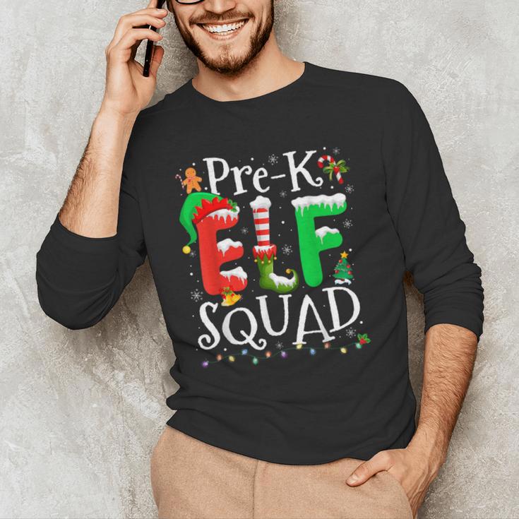 Elf Squad Pre-k Teacher Christmas Child Xmas Men's Long Sleeve T-Shirt, novelty gifts, funny gifts Elf Squad Pre-k Teacher Christmas Child Xmas Men's Long Sleeve T-Shirt, novelty gifts, funny gifts