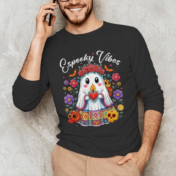 Espooky Vibes Maestra Halloween Spanish Mexican Teacher Men's Long Sleeve T-Shirt, novelty gifts, funny gifts Espooky Vibes Maestra Halloween Spanish Mexican Teacher Men's Long Sleeve T-Shirt, novelty gifts, funny gifts