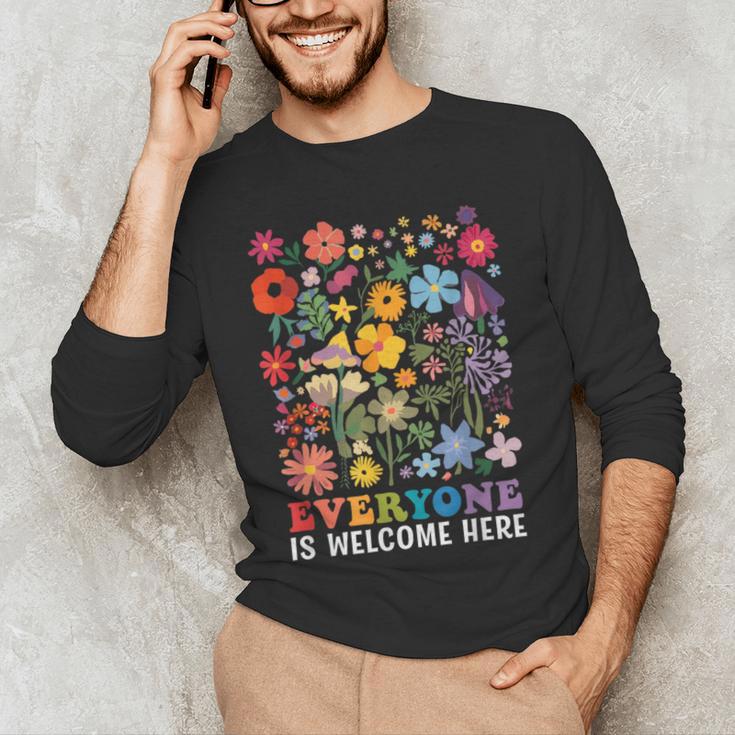 Everyone Is Welcome Here Tshirt Idaho Teacher Support Retro Men's Long Sleeve T-Shirt, novelty gifts, funny gifts Everyone Is Welcome Here Tshirt Idaho Teacher Support Retro Men's Long Sleeve T-Shirt, novelty gifts, funny gifts