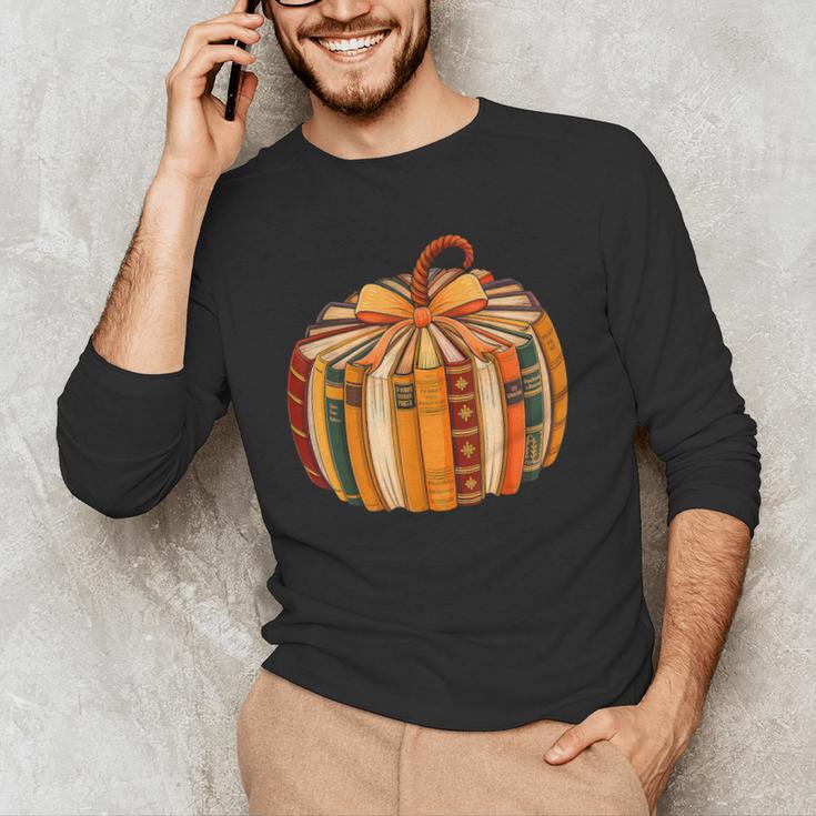 Fall Book Halloween Costume Autumn Pumpkin Teacher Kids Men's Long Sleeve T-Shirt, novelty gifts, funny gifts Fall Book Halloween Costume Autumn Pumpkin Teacher Kids Men's Long Sleeve T-Shirt, novelty gifts, funny gifts