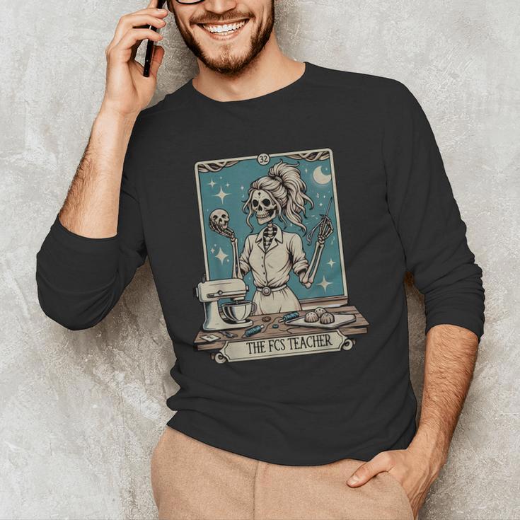 FCS Teacher Skeleton Halloween Family And Consumer Science Men's Long Sleeve T-Shirt, novelty gifts, funny gifts FCS Teacher Skeleton Halloween Family And Consumer Science Men's Long Sleeve T-Shirt, novelty gifts, funny gifts