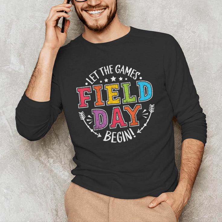 Field Day 2024 Let The Games Begin Teacher Kids Girls Boys Men's Long Sleeve T-Shirt, novelty gifts, funny gifts Field Day 2024 Let The Games Begin Teacher Kids Girls Boys Men's Long Sleeve T-Shirt, novelty gifts, funny gifts