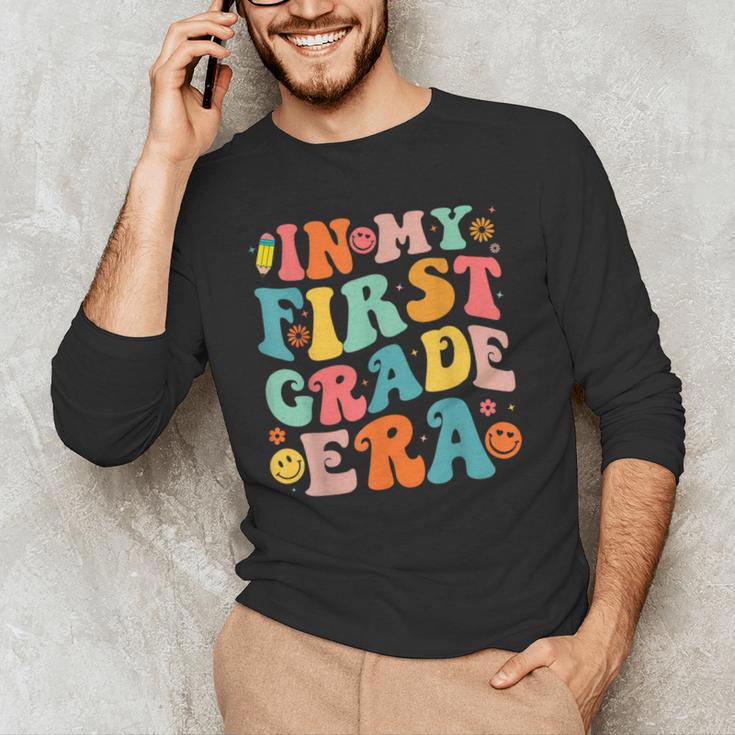 In My First Grade Era 1st Grade Teacher Back To School Men's Long Sleeve T-Shirt, novelty gifts, funny gifts In My First Grade Era 1st Grade Teacher Back To School Men's Long Sleeve T-Shirt, novelty gifts, funny gifts