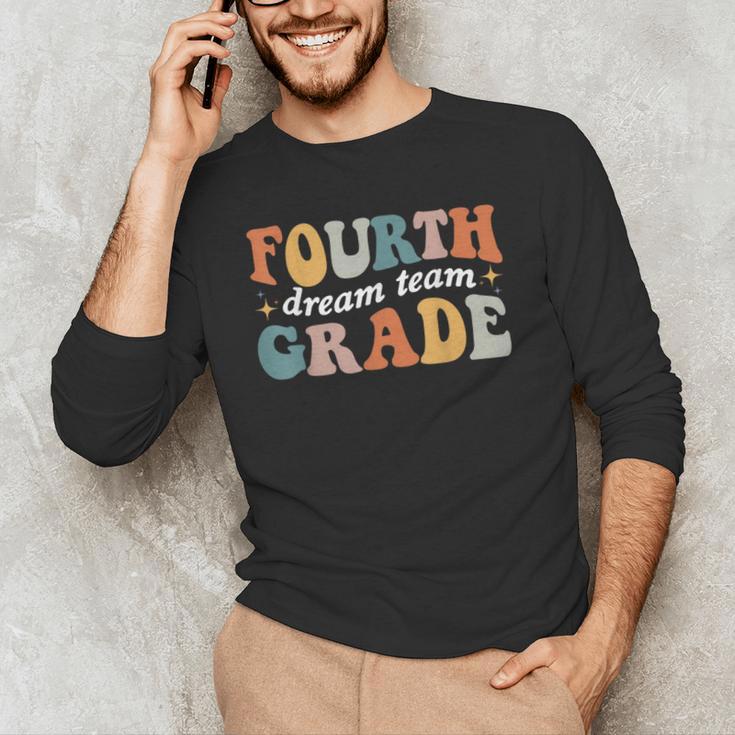 Fourth Grade Dream Team 4th Grade Teacher Back To School Men's Long Sleeve T-Shirt, novelty gifts, funny gifts Fourth Grade Dream Team 4th Grade Teacher Back To School Men's Long Sleeve T-Shirt, novelty gifts, funny gifts
