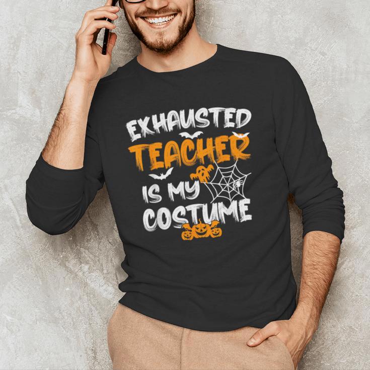 Fun Halloween Sayings Quotes Exhausted Teacher Is My Costume -Adults Short Sleeve Halloween Teacher T-Shirt Small Men's Long Sleeve T-Shirt, novelty gifts, funny gifts Fun Halloween Sayings Quotes Exhausted Teacher Is My Costume -Adults Short Sleeve Halloween Teacher T-Shirt Small Men's Long Sleeve T-Shirt, novelty gifts, funny gifts