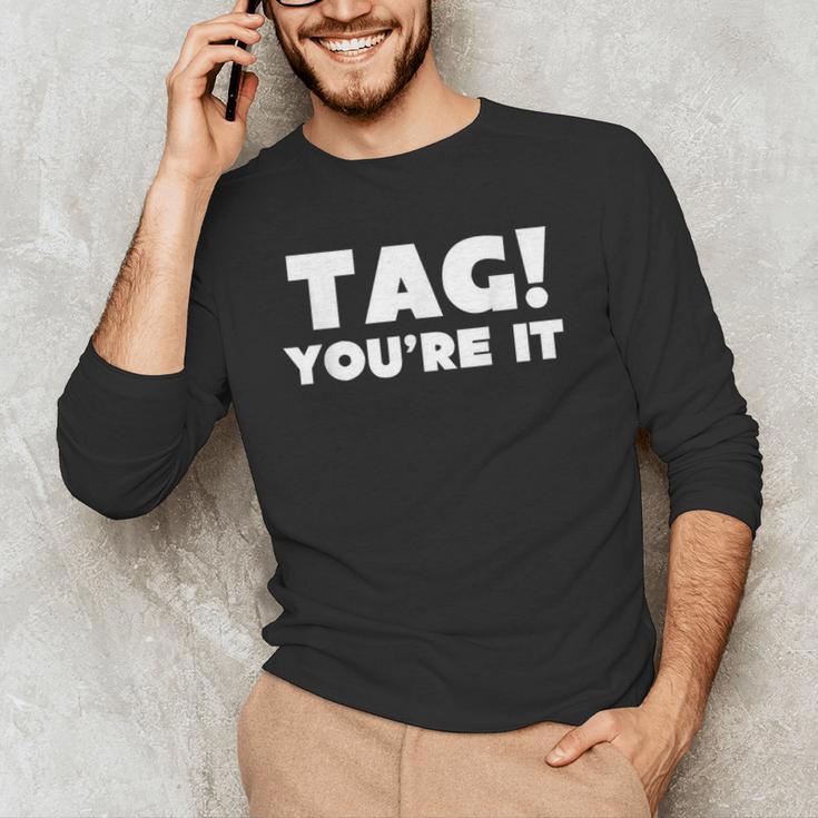 Fun Summer Tag You'Re It Teacher Vacation T-Shirt For Men Women Girls Kids Men's Long Sleeve T-Shirt, novelty gifts, funny gifts