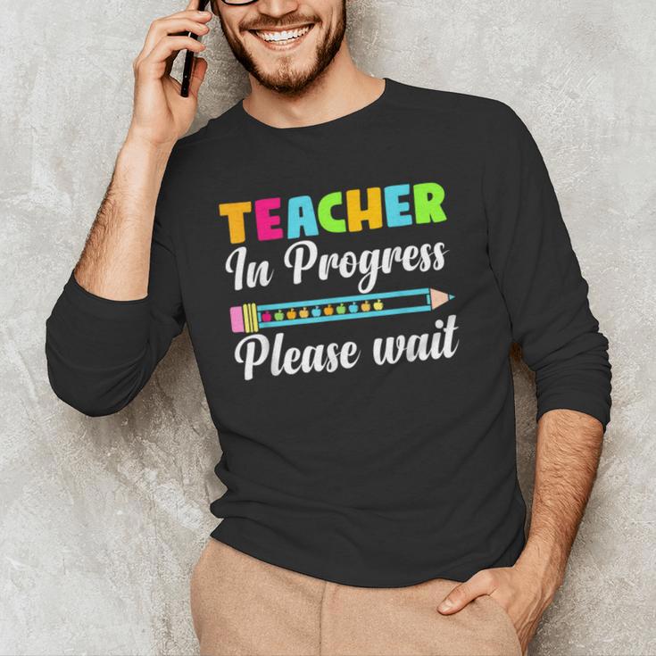 Future Teacher Cool Teacher In Progress Please Wait Men's Long Sleeve T-Shirt, novelty gifts, funny gifts Future Teacher Cool Teacher In Progress Please Wait Men's Long Sleeve T-Shirt, novelty gifts, funny gifts