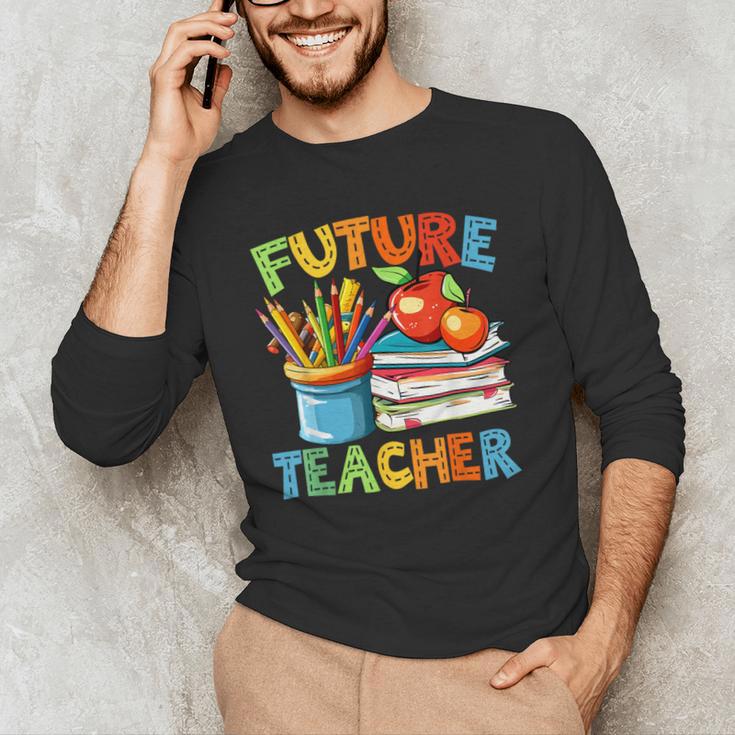 Future Teacher Costume For Kids Back To School Boy Girl Men's Long Sleeve T-Shirt, novelty gifts, funny gifts