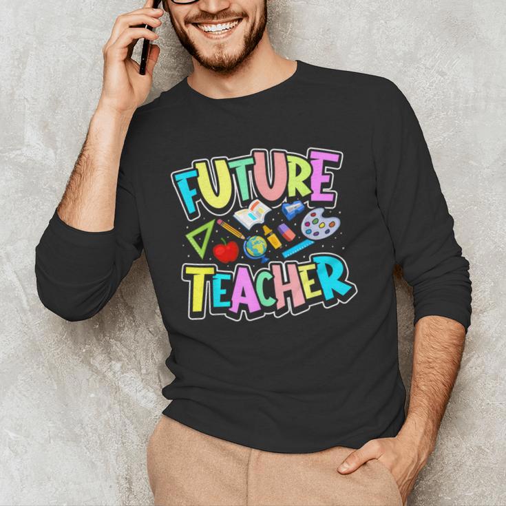 Future Teacher Kid's Career Men's Long Sleeve T-Shirt, novelty gifts, funny gifts Future Teacher Kid's Career Men's Long Sleeve T-Shirt, novelty gifts, funny gifts