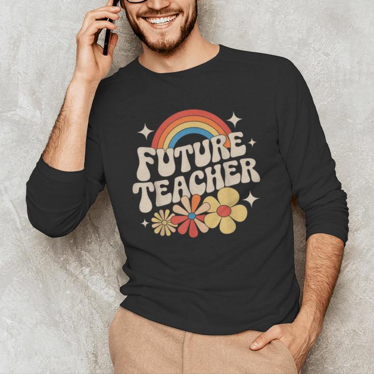 Future Teacher Kids Youth Girls Rainbow Pre-k Kindergarten Men's Long Sleeve T-Shirt, novelty gifts, funny gifts Future Teacher Kids Youth Girls Rainbow Pre-k Kindergarten Men's Long Sleeve T-Shirt, novelty gifts, funny gifts