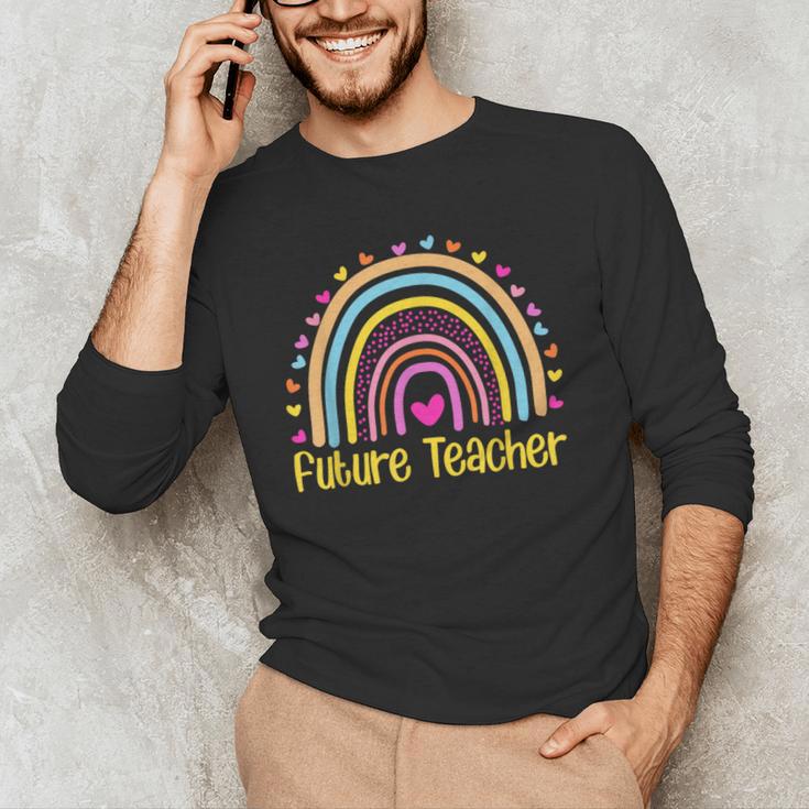 Future Teacher Rainbow Men's Long Sleeve T-Shirt, novelty gifts, funny gifts Future Teacher Rainbow Men's Long Sleeve T-Shirt, novelty gifts, funny gifts