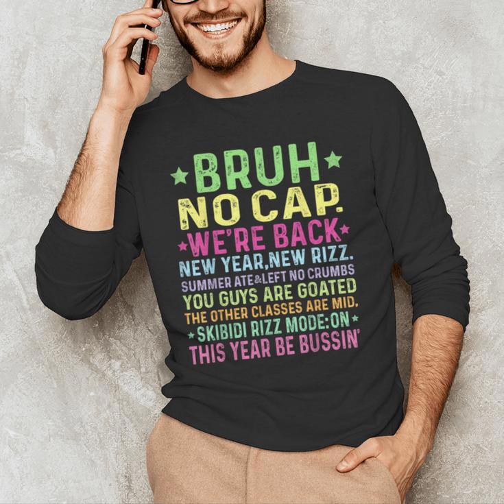 Gen A Slang Teachers Happy 1st Day Of School 2025 Students Men's Long Sleeve T-Shirt, novelty gifts, funny gifts