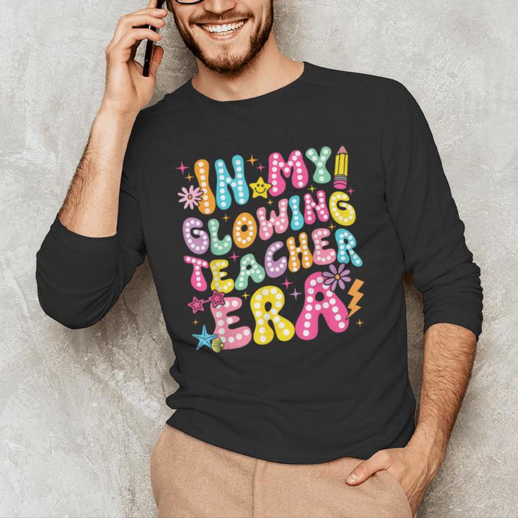 In My Glowing Teacher Era Teaching Back To School Men's Long Sleeve T-Shirt, novelty gifts, funny gifts In My Glowing Teacher Era Teaching Back To School Men's Long Sleeve T-Shirt, novelty gifts, funny gifts