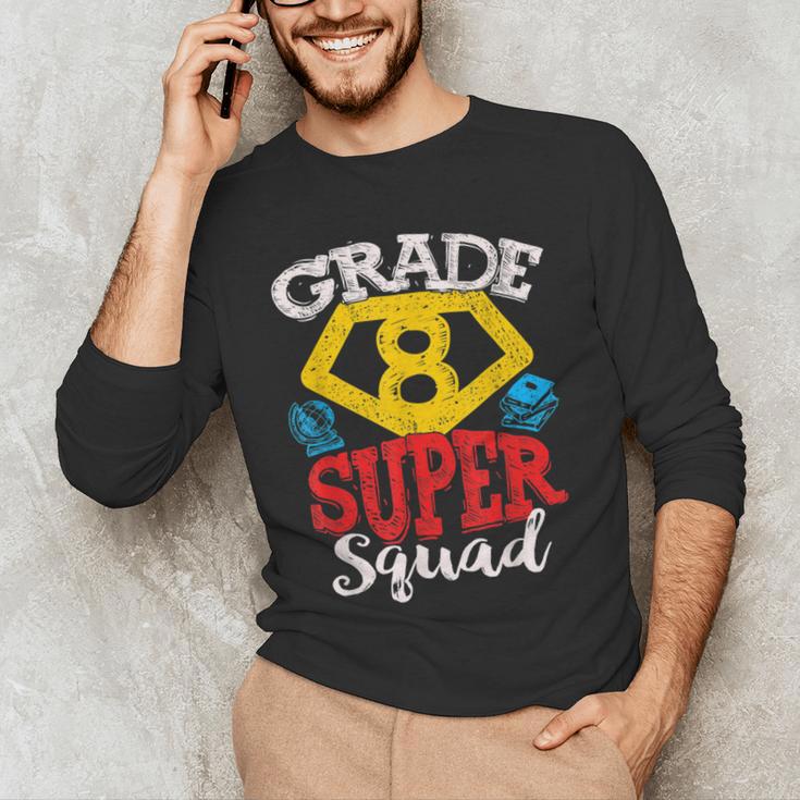 Grade 8 Super Squad Superhero Teacher Team Men's Long Sleeve T-Shirt, novelty gifts, funny gifts Grade 8 Super Squad Superhero Teacher Team Men's Long Sleeve T-Shirt, novelty gifts, funny gifts