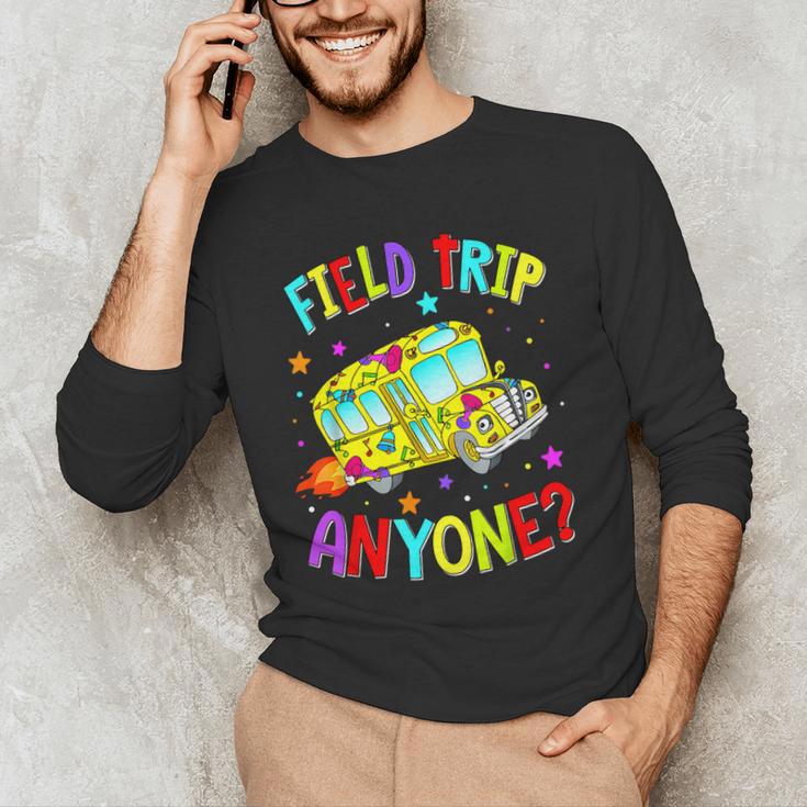 Groovy Field Trip Anyone Happy Field Day For Teachers Kids Men's Long Sleeve T-Shirt, novelty gifts, funny gifts Groovy Field Trip Anyone Happy Field Day For Teachers Kids Men's Long Sleeve T-Shirt, novelty gifts, funny gifts