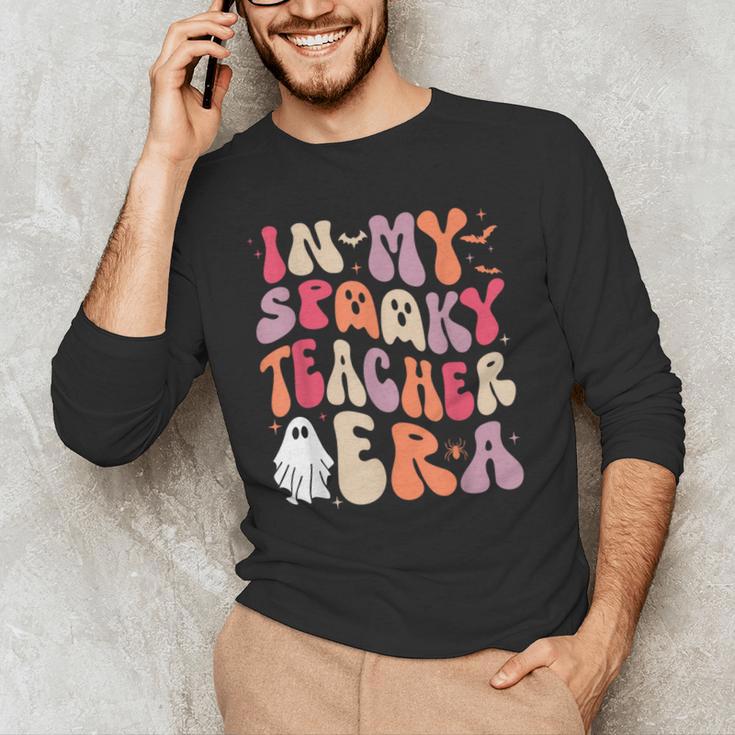 Groovy In My Spooky Teacher Era Halloween Party Boo Men's Long Sleeve T-Shirt, novelty gifts, funny gifts Groovy In My Spooky Teacher Era Halloween Party Boo Men's Long Sleeve T-Shirt, novelty gifts, funny gifts
